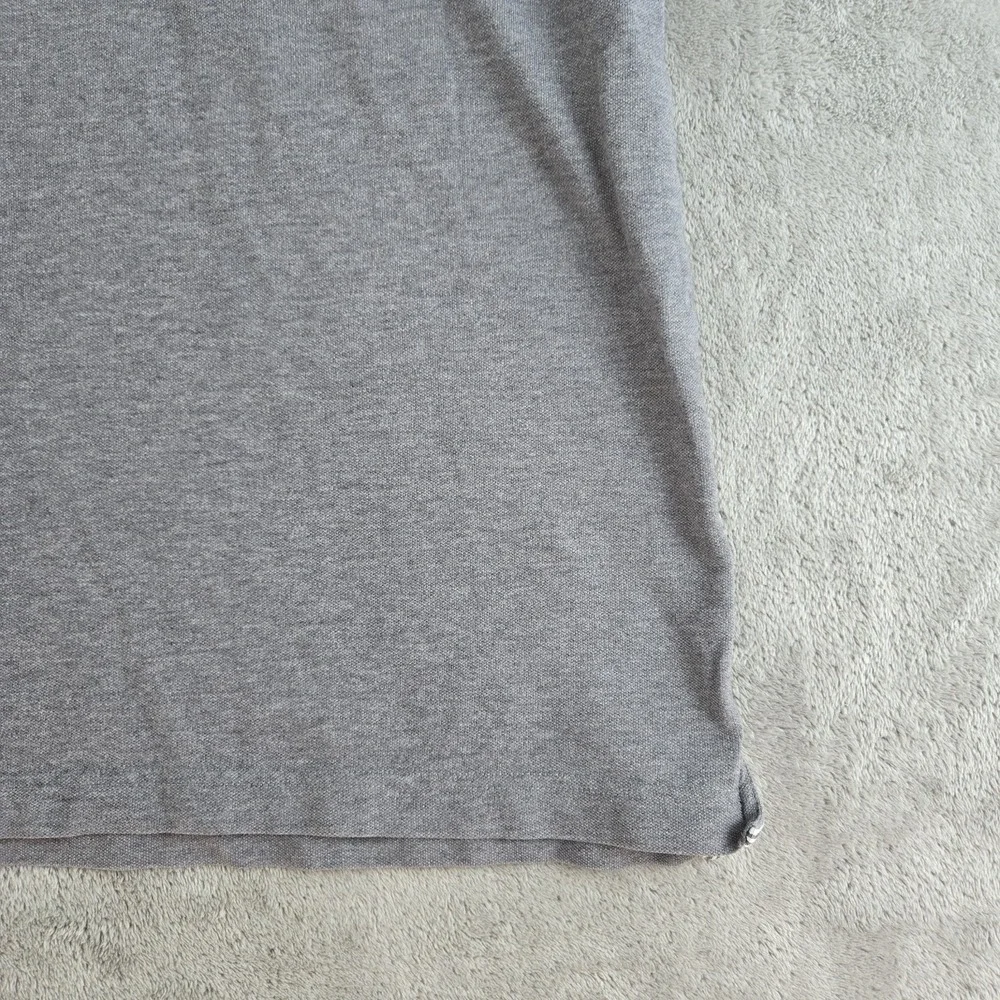 Banana Republic Polo Shirt Mens XL Gray Standard Fit Short Sleeve Casual Rugby